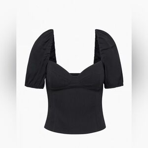 Novella Shortsleeve black Blouse